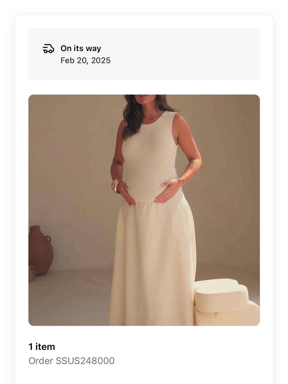 Sabo Skirt Sleeveless Ribbed Maxi Dress - Cream